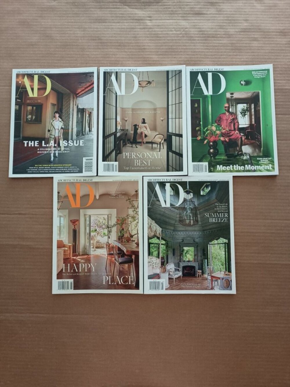 Architectural Digest magazine 5 pack March to July/August 2026